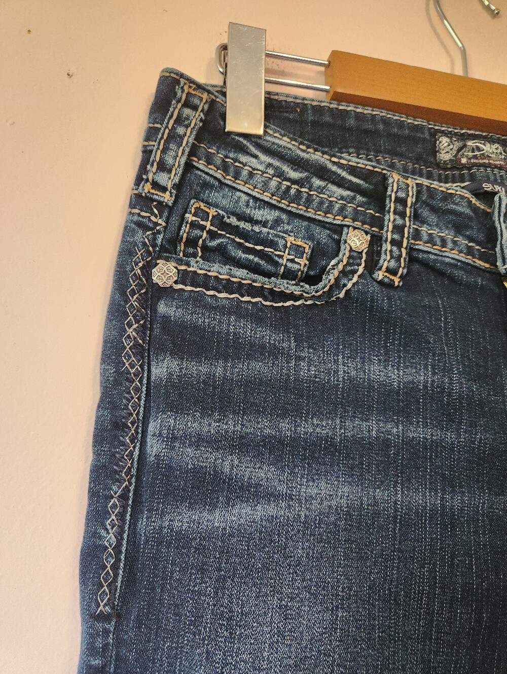 Silver Jeans Co. Suki Mid Straight Fluid Denim Sz W28 L34 Y2K 00s Aesthetic - Picture 3 of 14